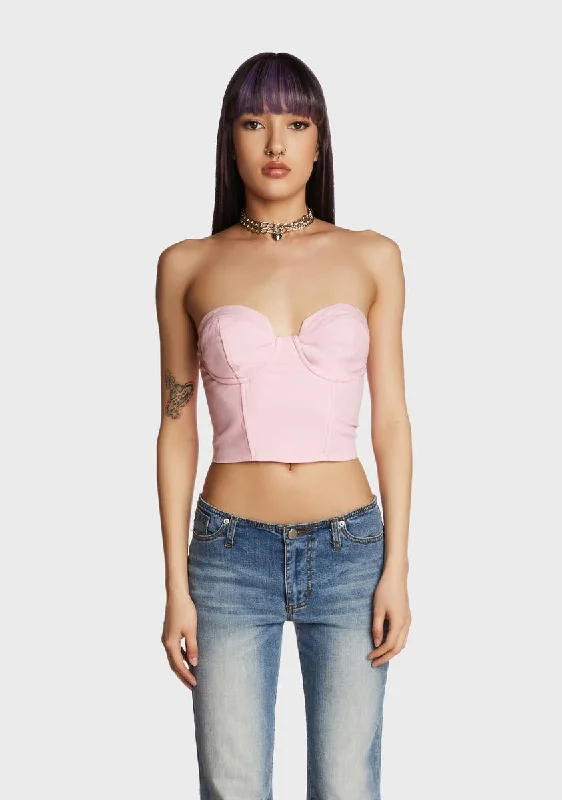 Statement Fashion Offers Elegant Styles Hexed Up Tube Top - Pink