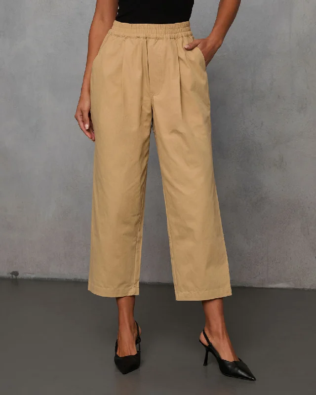 Trendy Street Style Clothing Rennes Cropped Pleated Pants