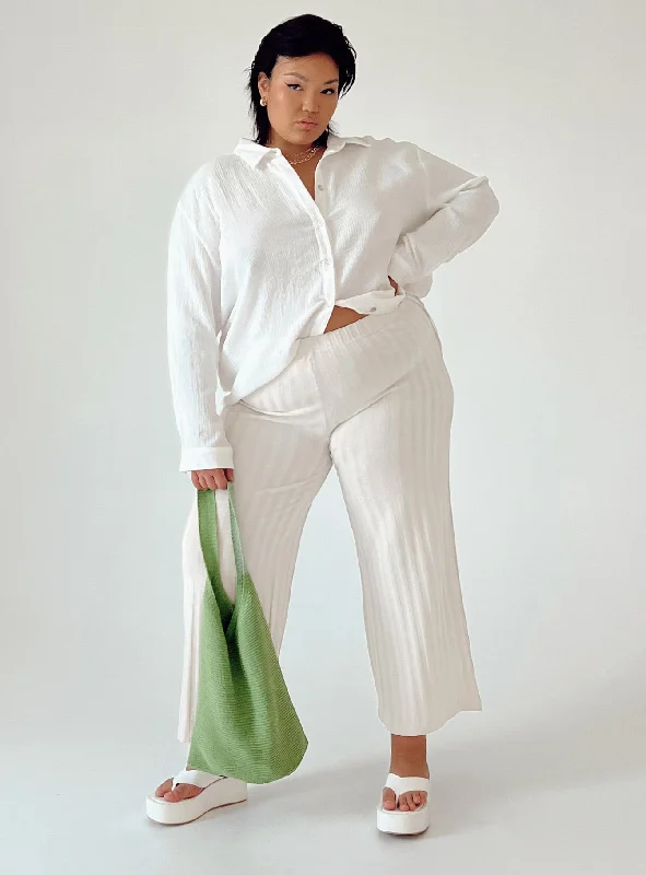 Clothing Sales Augustus Pants Cream Curve