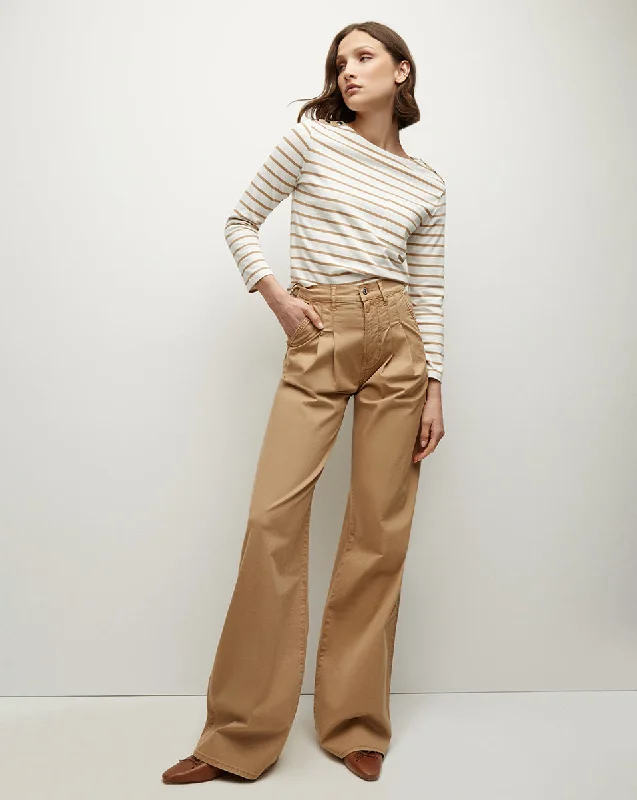 Comfortable Chic Mia Wide-Leg Pleated Pant