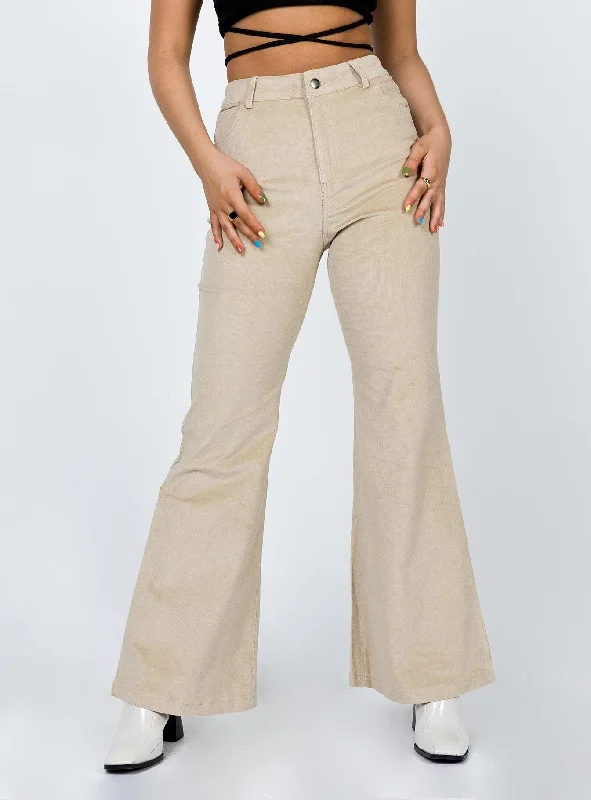 Stylish Everyday Clothing Nadia Pants Beige