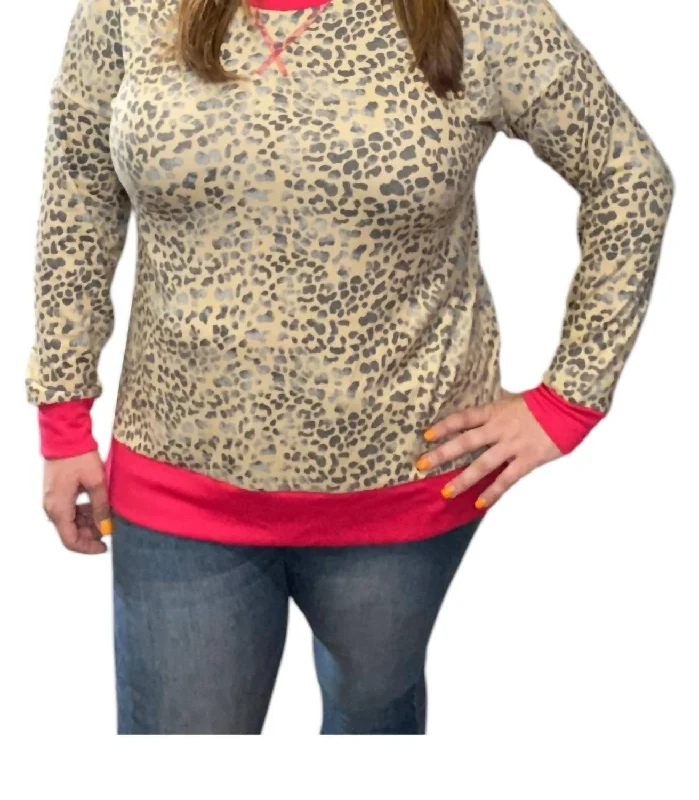 Fashionista Sale Big Discounts Cheetah Weekender Top In Multi Color