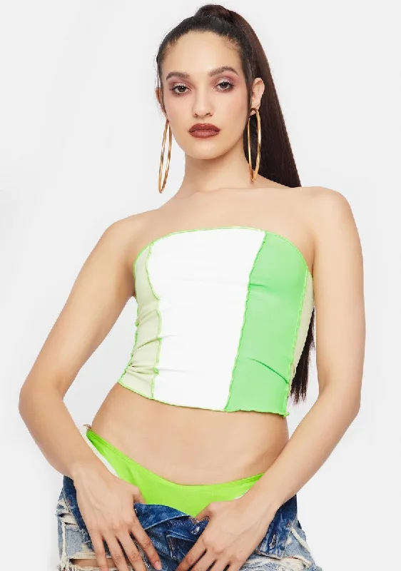 Trend Alert Wardrobe Refresh Head Turner Colorblock Tube Top