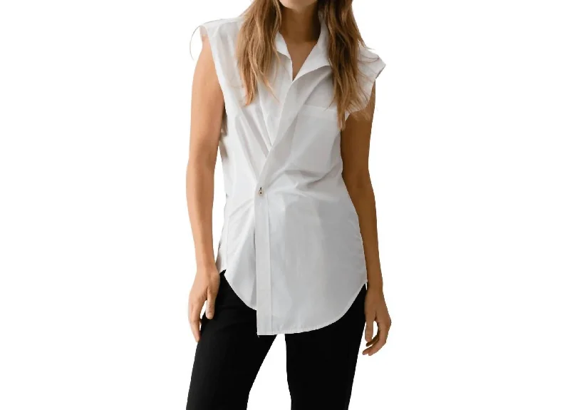 Style Breakthroughs Early Bird Offer The Cutoff Shirt In White