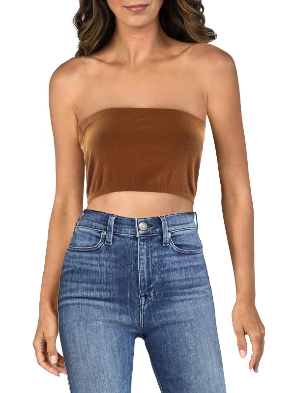 Limited-Time Offer Style Upgrade Womens Ribbed Tube Top Cropped