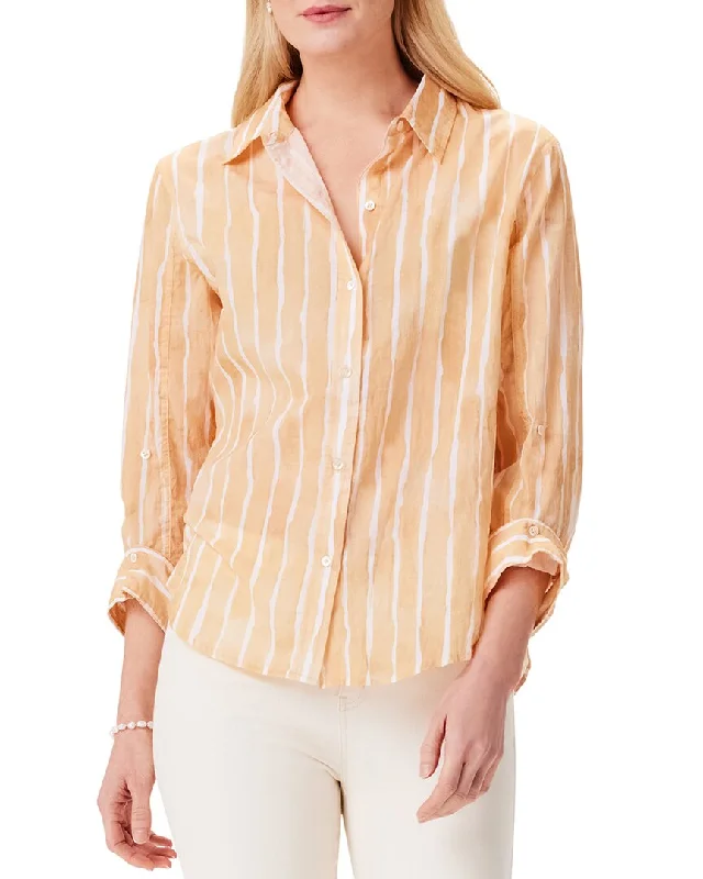 Unleash Your Fashion Trend Setting Wardrobe NIC+ZOE Watercolor Stripe Girlfriend Shirt