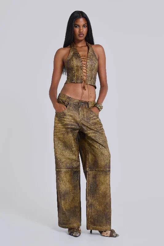 Affordable Online Boutiques Vaca Faux Leather Colossus Trousers