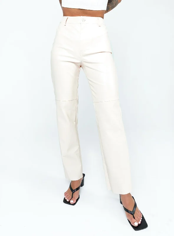 Shop Ladies Clothes Macey Pants Cream