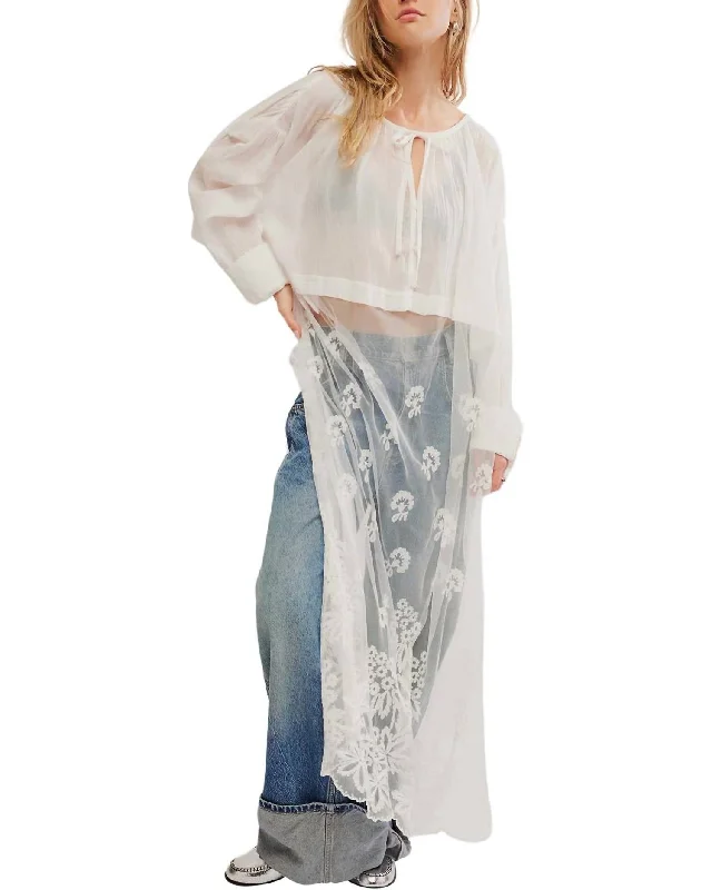 Unleash Your Trend Driven Style Sales Clothes Willow Maxi Top In White