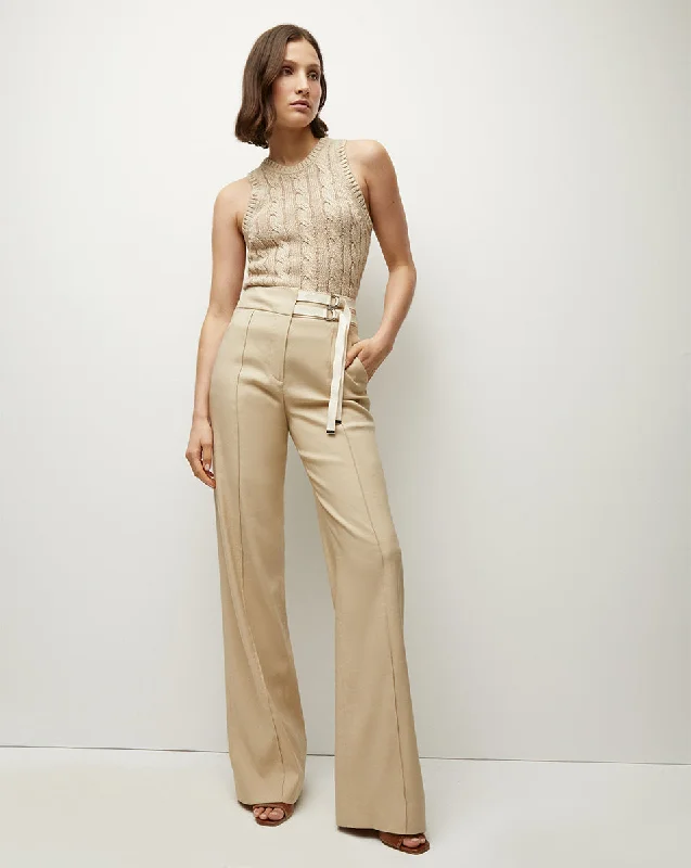 Trendy New Clothes Cruz Stretch-Linen Pants