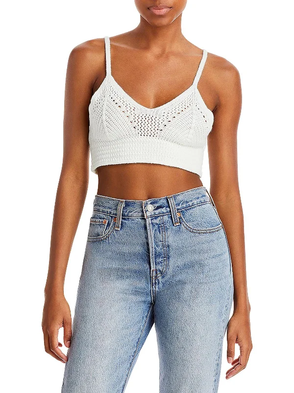 Fashion Frontiers Online Clothing Stores Womens V Neck Short Cropped