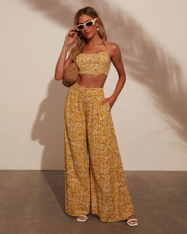 Special Occasion Wear Lisandra High Waisted Printed Pants