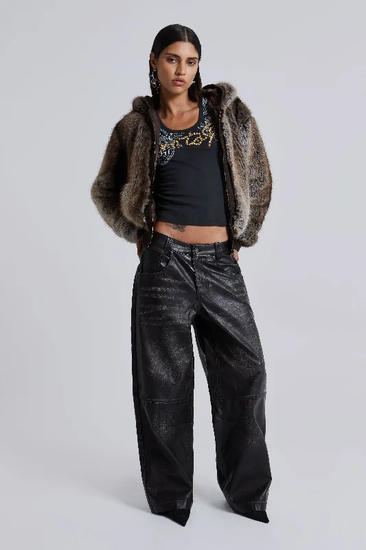 Online Shopping Boutiques Ash Faux Leather Colossus Trousers