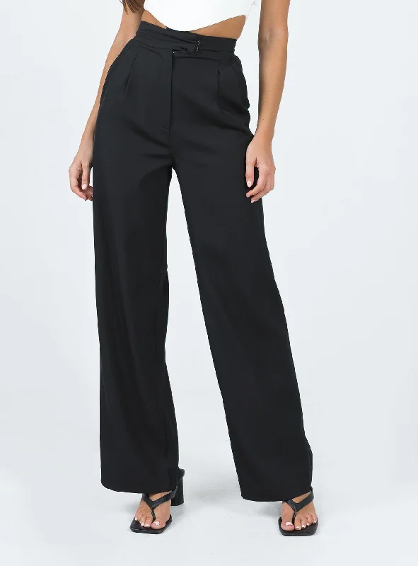 Vibrant Femme Fashion Regence Pants Black