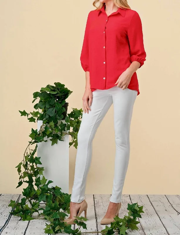 Trendy Street Style Fashion Forward Flawless And Free Top In Red