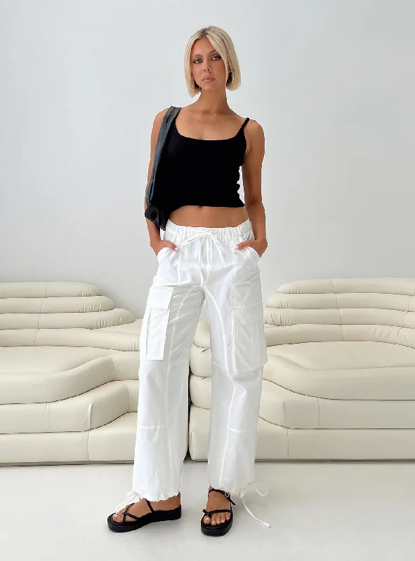 Fashionable Tops for Women Bilbury Cargo Pants White