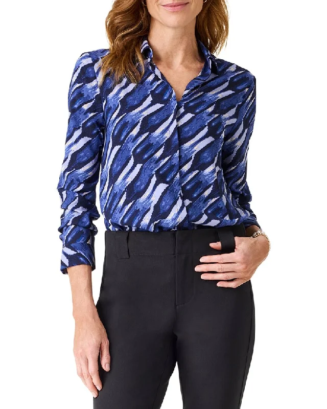 Bid Farewell To The Old Season Trend Setting Threads NIC & ZOE Painted Blues Shirt