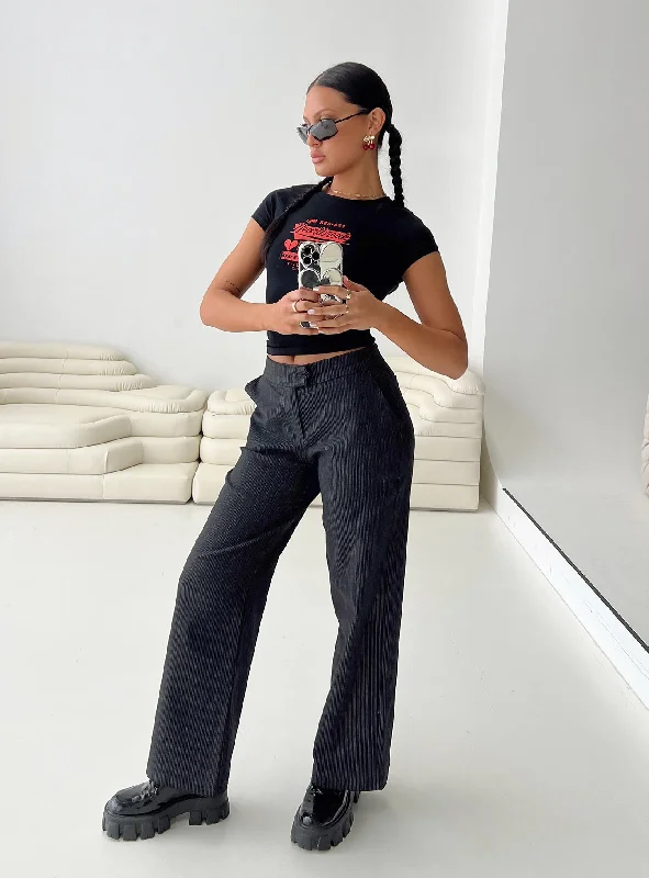 Flash Sales This Week Jeller Pinstripe Pants Black Petite