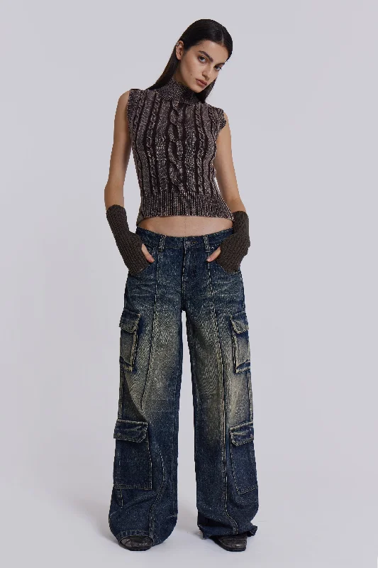 Laid-Back Elegance Tundra Cargo Jeans