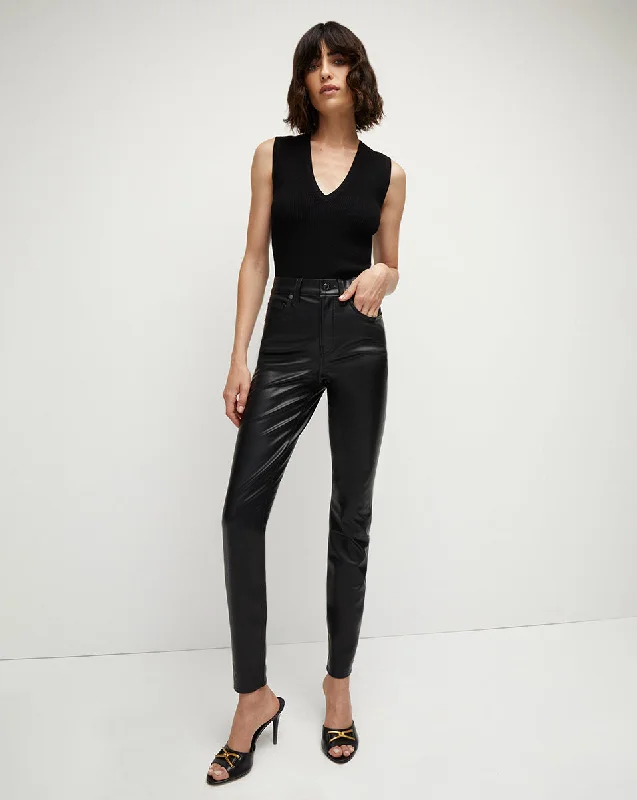 Dive Into Trendy Styles Debbie Skinny Vegan Leather Pant