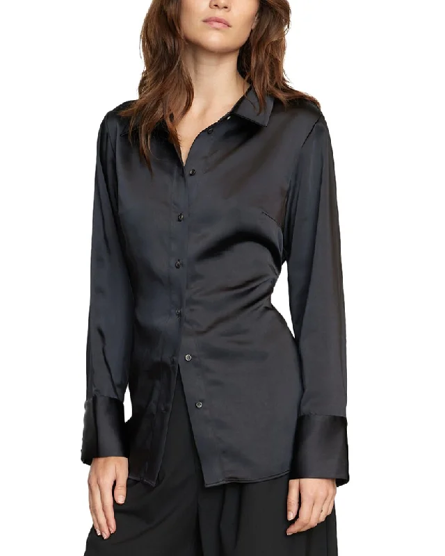 Fall Sale, Prices Drop Women Wear Online Modern Citizen Dean Satin Tie-Waist Shirt