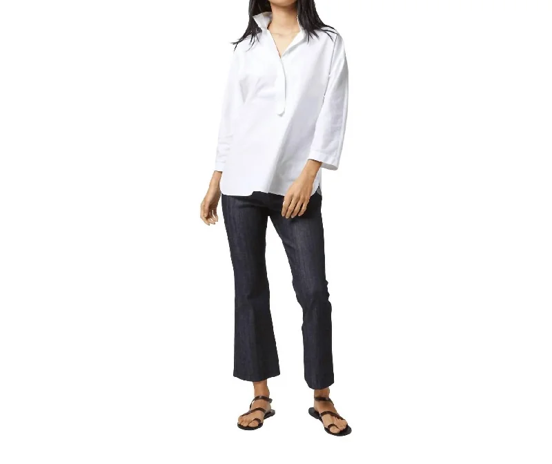 Must Haves Women Wear Brands Fanny Shirt In White Poplin