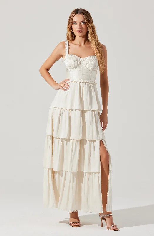 Limited Edition Tempany Tiered Bustier Maxi Dress