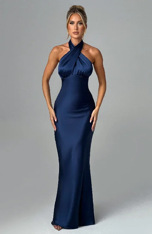 Graceful Fashion Dimitra Maxi Dress - Navy