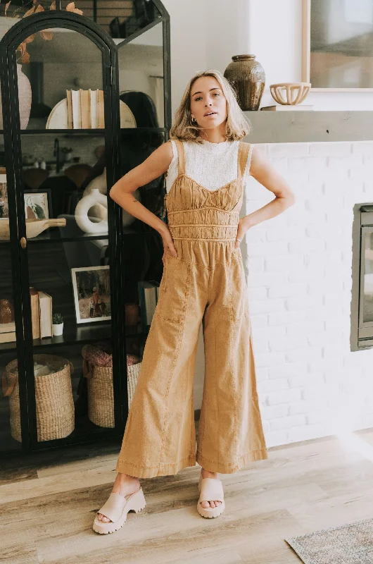 Flash Sale Online FREE PEOPLE - After All Ruched One-Piece Jumpsuit