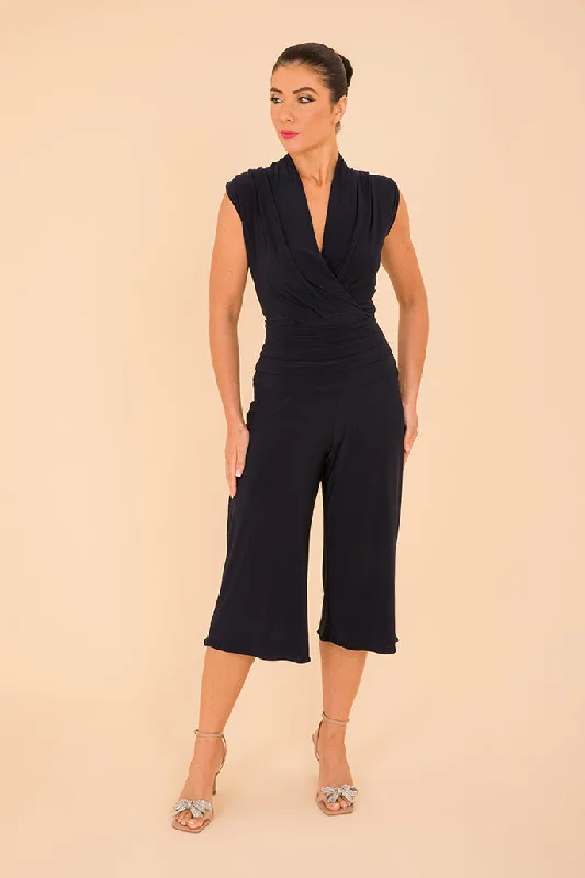 Trendy Women's Outfits for Casual Wear ATOM LABEL uranium culotte jumpsuit in navy