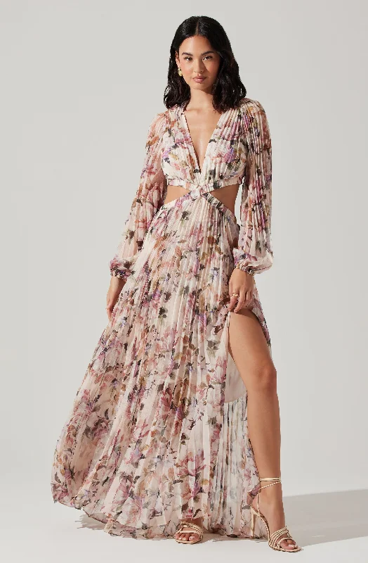 Clearance Sale Online Revery Floral Long Sleeve Maxi Dress