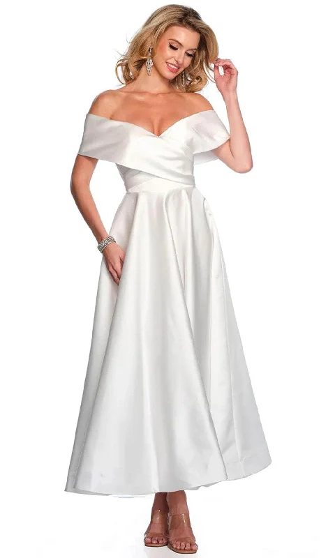 Limited Stock, Big Discounts Dave & Johnny Bridal 11370 - Tea Length A-Line Bridal Dress