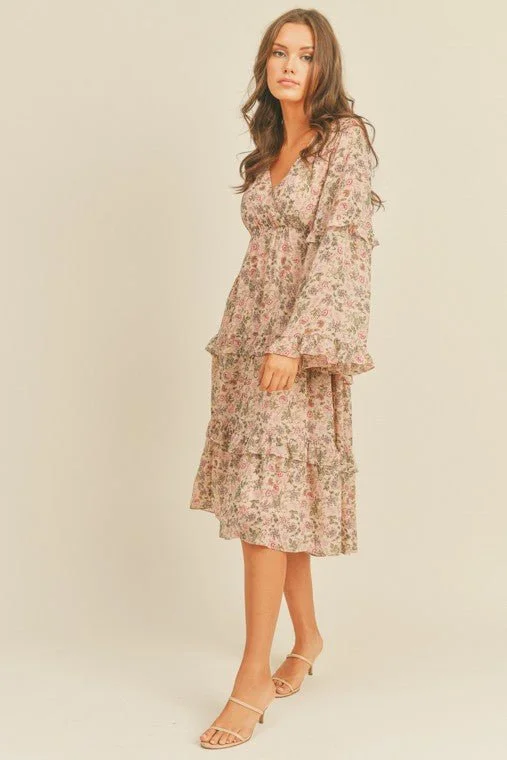 Stupidly Low Prices Floral Print Midi Dress