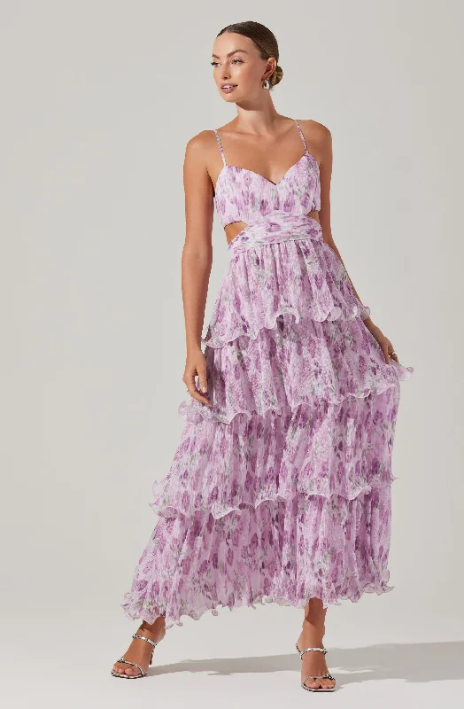 Versatile Wardrobe Essentials Jaiden Floral Tiered Maxi Dress