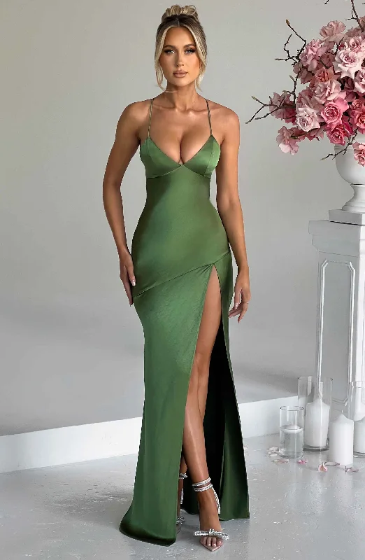 Runway Inspired Wear Isobel Maxi Dress - Emerald