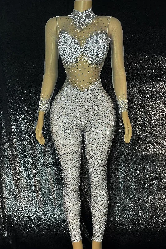 Runway Inspired Wear Icon Diamante Bodysuit