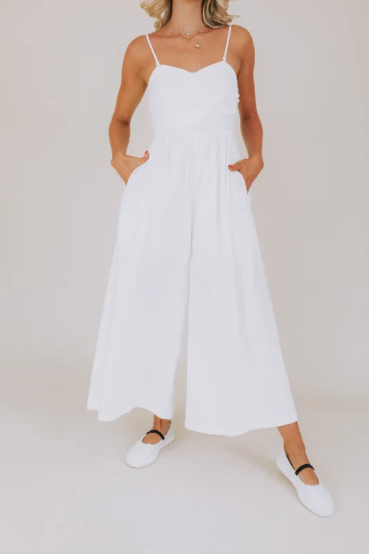 Timeless Elegance Coconut Wrap Jumpsuit