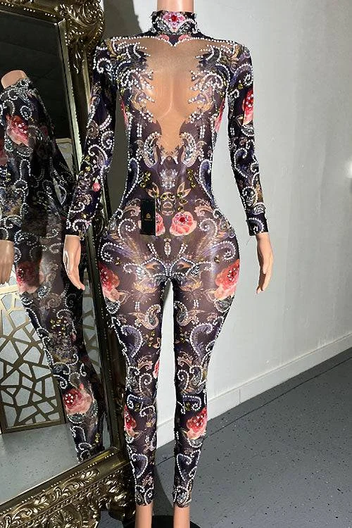 Casual Chic Clothing Kaiya Rhinestone Bodysuit