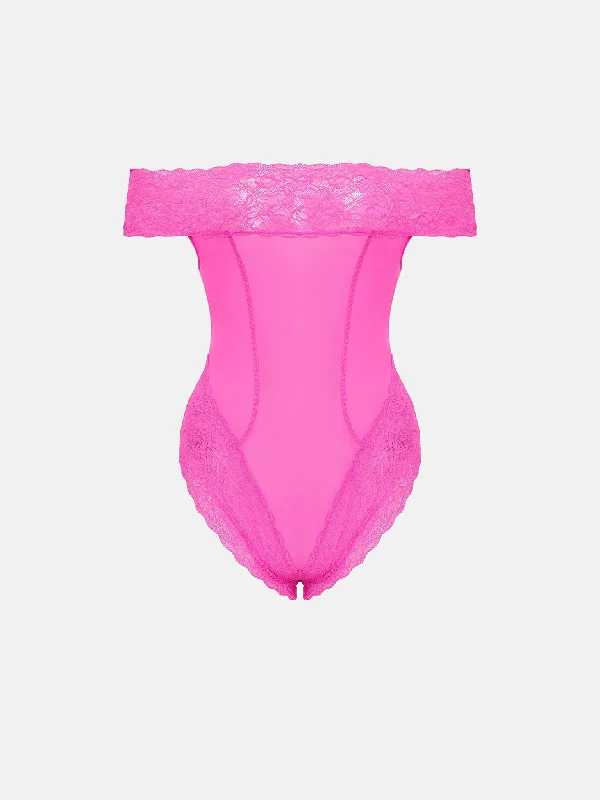 Affordable Online Boutique Charm Bodysuit Harlot Pink