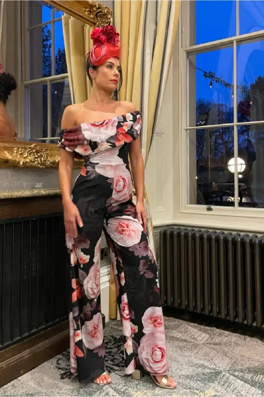 Chic Style, Always In Vogue Venice jumpsuit in rose print