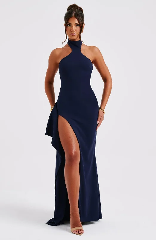 Snag Fabulous Fashion Bargains Isadora Maxi Dress - Navy