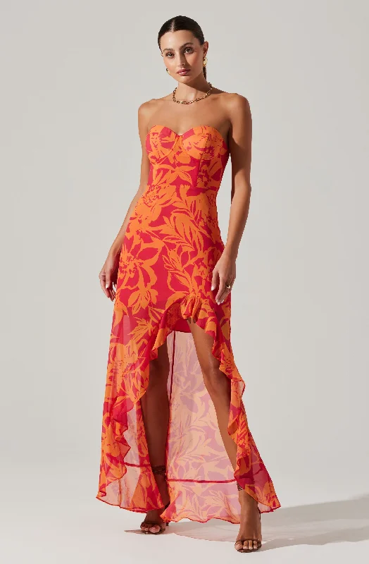 Online Boutiques Best Anyssa Strapless Maxi Dress