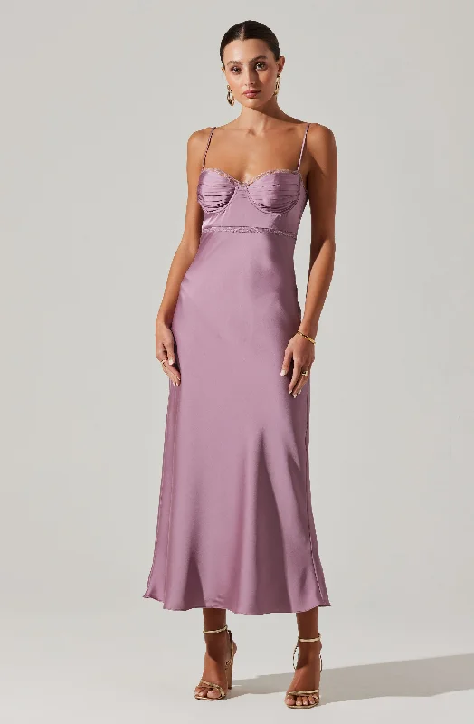 Women's Clothing Sale Online Florianne Satin Maxi Dress