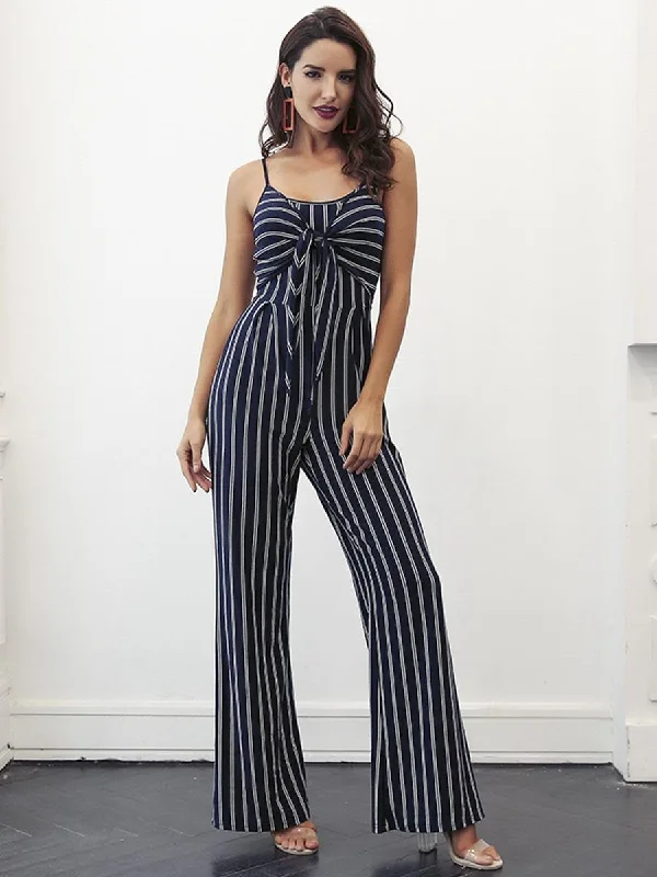 Preppy Style Sexy Jumpsuit Romper - Royal Blue