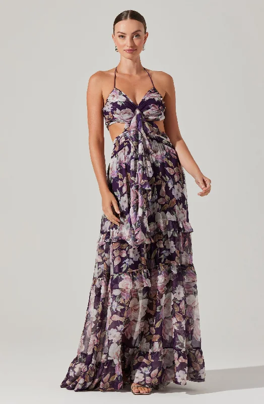 Versatile Wardrobe Essentials Kitsune Floral Maxi Dress