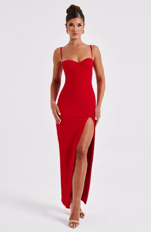 Women's Clothing for All Occasions Asteria Maxi Dress - Red