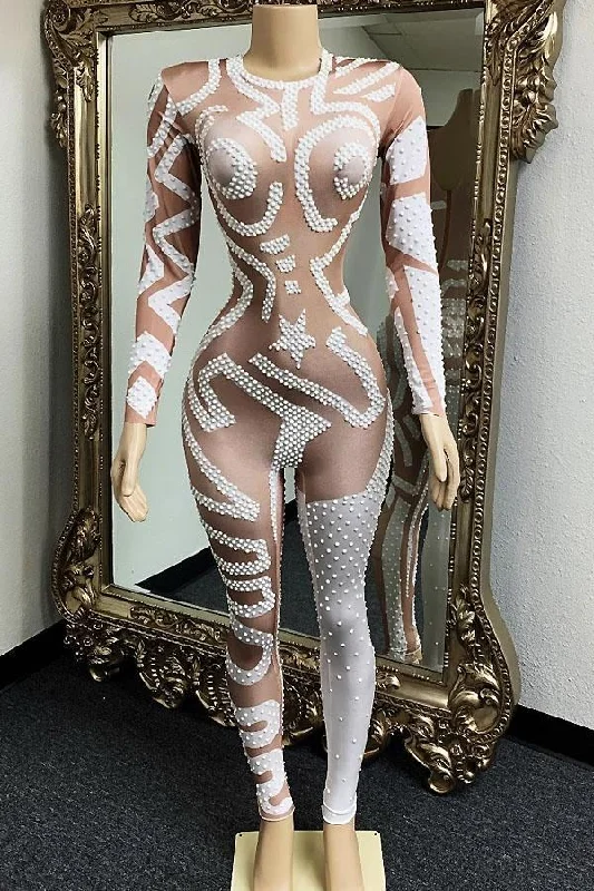 Sale On Sale Exotic Gal White Bodysuit