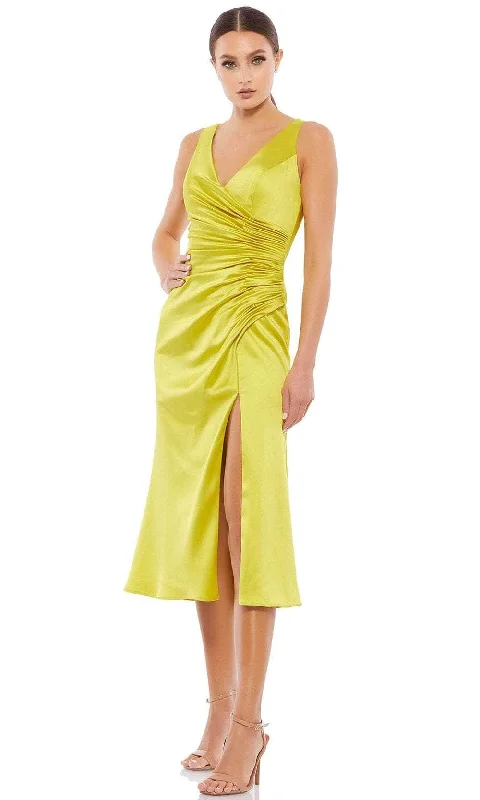 Fashion-forward Women's Wear Ieena Duggal 26625 - Sleeveless Tea-Length Dress