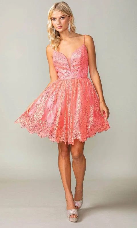 Limited Time Offer Dancing Queen 3358 - Sequin A-Line Cocktail Dress