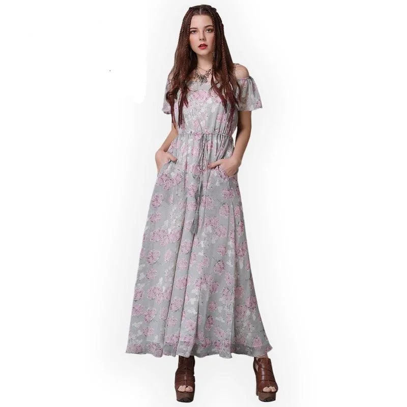 Clothing Store Floral Print Loose Wide Leg Full Length Jumpsuits